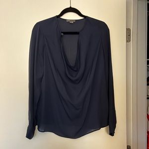 VINCE Navy Blouse